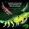 Artificial Shrimp Design Prawn Artificial Bait 10g Weight Pre-rigged Fishing Jigs Bass Fishing