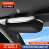 Car Glasses Case Sun Visor Sunglasses Holder Box Anti Scratch Eyeglasses Protection Case One Hand Operation Interior Accessories