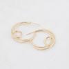 Classic Hollow Moon Shape Dangle Earrings for Women Trendy Golden Metal Round Circle C Shape Drop Earrings Geometry Jewelry