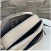 Women Shoulder Bag Genuine Cowhide Leather Handbag Zipper Pockets Large Capacity Female Crossbody Small Bag White