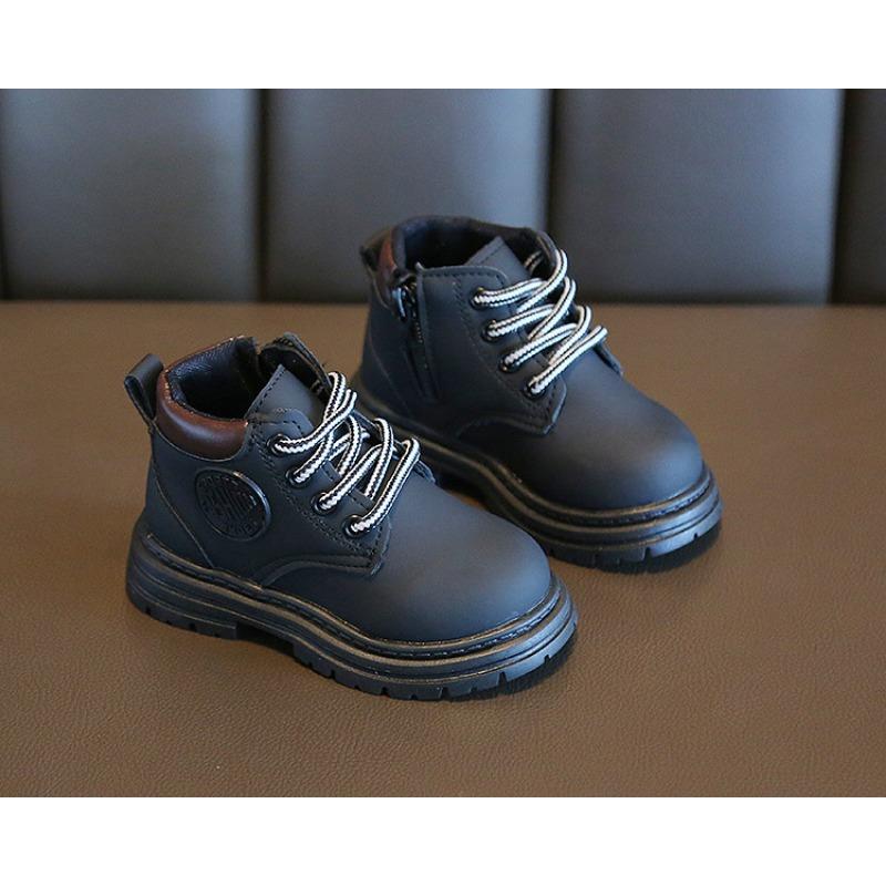 Spring and Autumn New Classmate Martin Boots Children's Soft Sole Versatile Boys and Girls Single Boots Zipper Fashion Versatile Trend Boots