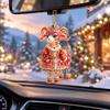 Shining Goat Hanging Ornament Acrylic Animal Hanging Decoration Christmas Tree Ornament  Bag Charms