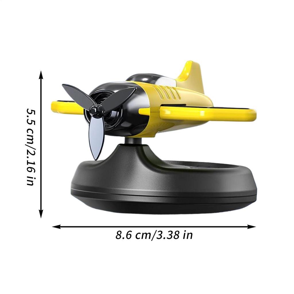 Lufterfrischer Diffusor für Auto Solarbetrieben Rotierende Auto Aromatherapie mit Flugzeugform Langanhaltender Lufterfrischer für Pickup