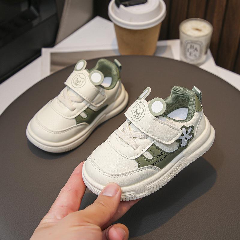 Children's shoes baby toddler shoes 2025 autumn new men's and women's sports shoes children's board shoes soft-soled white shoes