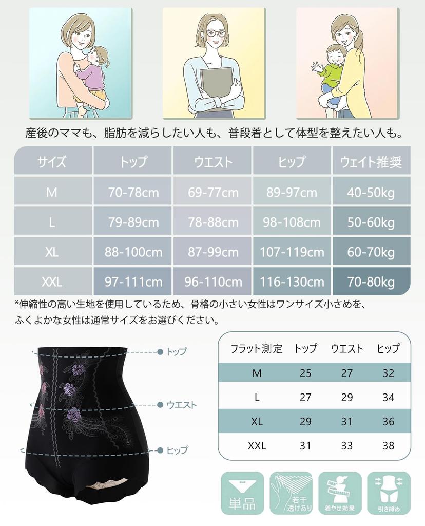 SURE YOU LIKE Girdle Shapewear for Tummy Butt and Hip Control Briefs Cool XL High-Waist Panties, Tightening, Lifting, Lifting, [Seamless,