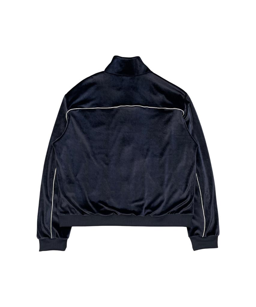 Losttownsupply Raw Velvet Zip-Up Jacket Navy