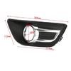 Left Right Chrome Front Bumper Fog Lamp Light Cover Fog Light Cover Fits Citroen C4  2008 2009 2010 2011