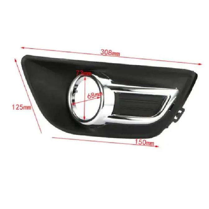 Left Right Chrome Front Bumper Fog Lamp Light Cover Fog Light Cover Fits Citroen C4  2008 2009 2010 2011