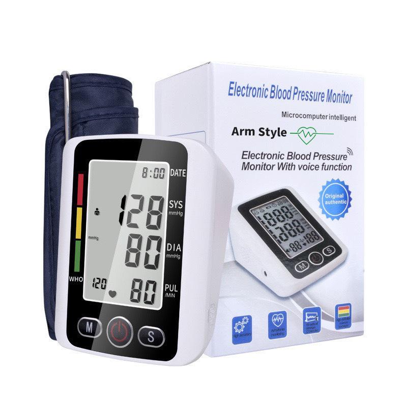 Multilingual Digital Arm Blood Pressure Monitor: English, Russian, Thai
