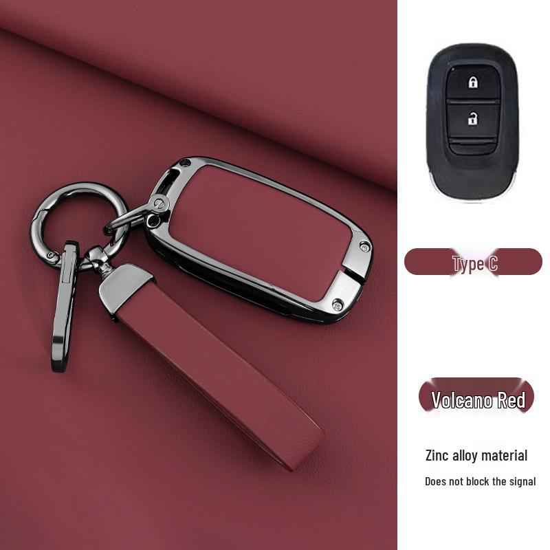Stylish Metal Car Key Case for XRV, Fit, Vezel, URV, Fengfan, Xiangyu - Personalized Luxury Remote Shell Cover