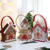 Portable Christmas Cookie Bag House Felts Craft Table Ornament Easy DIY Project For Family