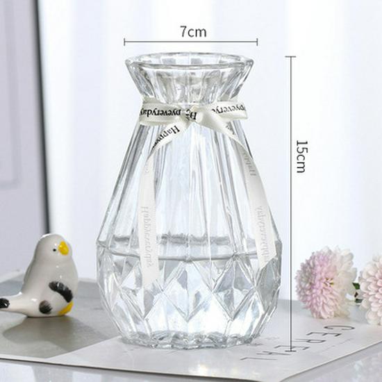 European-Style Hydroponic Pothos Vase with Dried Flowers for Living Room Decor
