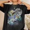 Vintage Retro Catla Fish Moon Shirt, Celestial Animal Aesthetic Tee, Boho Moon Phase Graphic Tshirt, Antique Style Fish Lover Gift Apparel