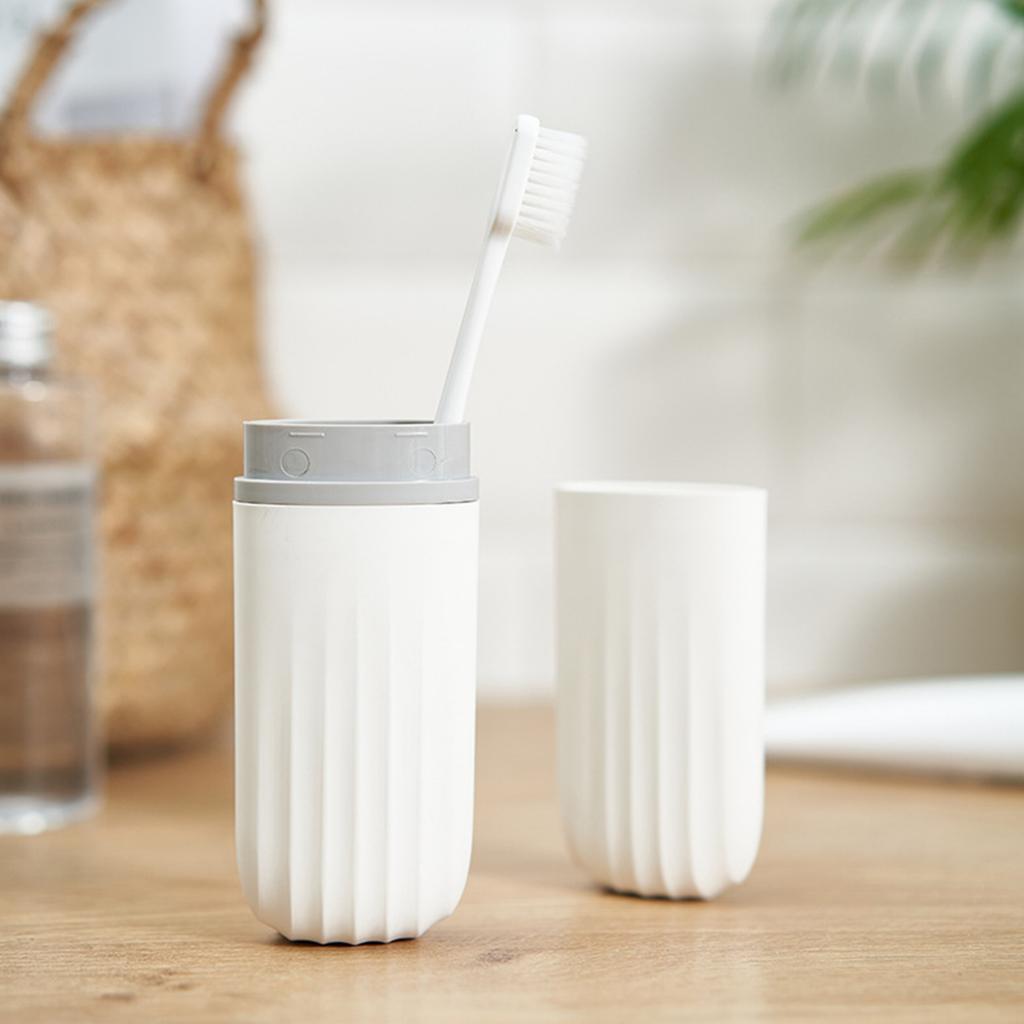 Travel Toothbrush Cup Case Toothbrush Holder Travel Toothbrush Container for Traveling Camping Home School Business