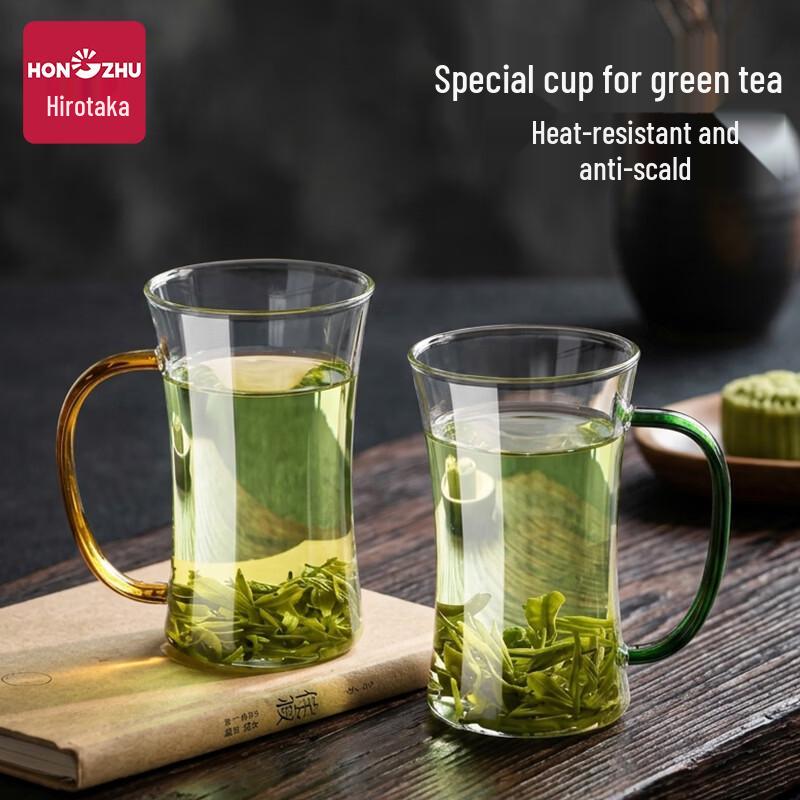 Hongzhu Slim Waist Borosilicate Glass Tea Cup