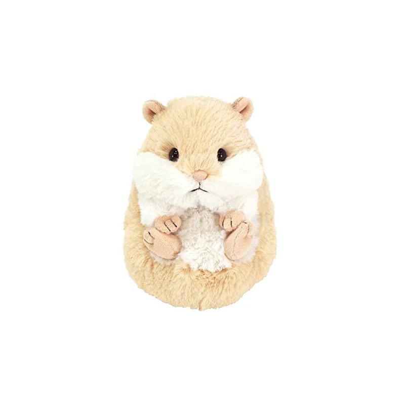 Sun Lemon Koromoffuru Hamster Plush Toy, Beige, 12 x 15 x 14 cm, Animal, P-8272