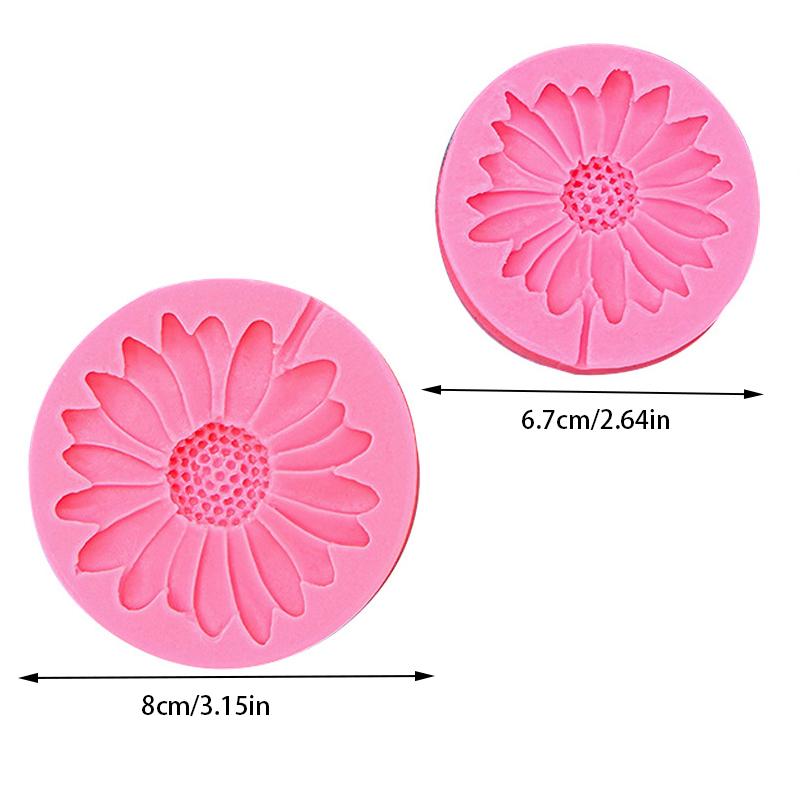Silikonowa forma kwiatu stokrotki do odlewów biżuterii DIY, forma do żywicy epoksydowej w kształcie 3D kwiatu, forma do robienia mydła stokrotkowego, forma do świec, dekoracja domu