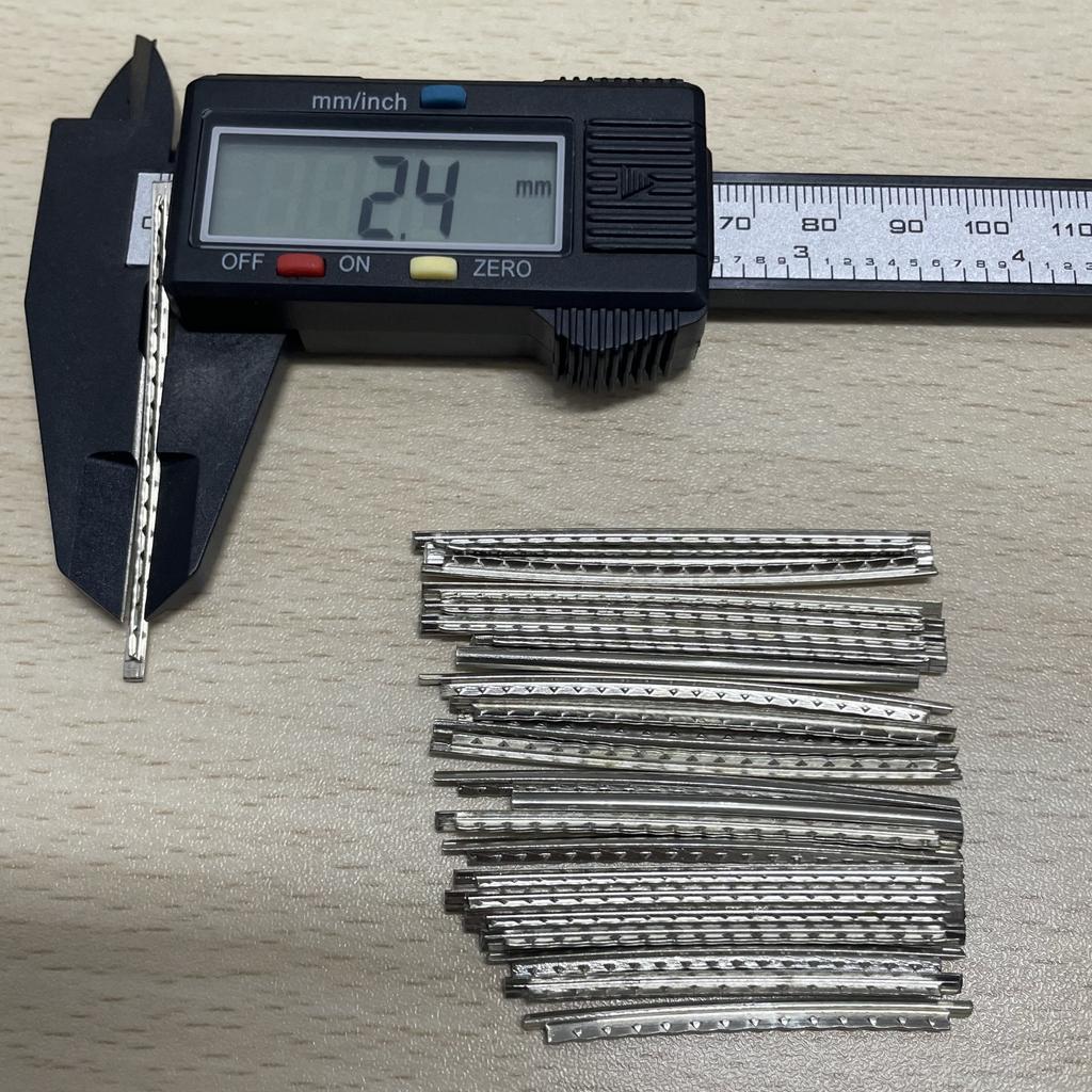 Miwayer 18-24pcs Frets Wire Fingerboard Nickel 1.6MM 1.8MM 2MM 2.2MM 2.4MM 2.7MM 2.9MM Repair Material for Guitar Bass Ukulele