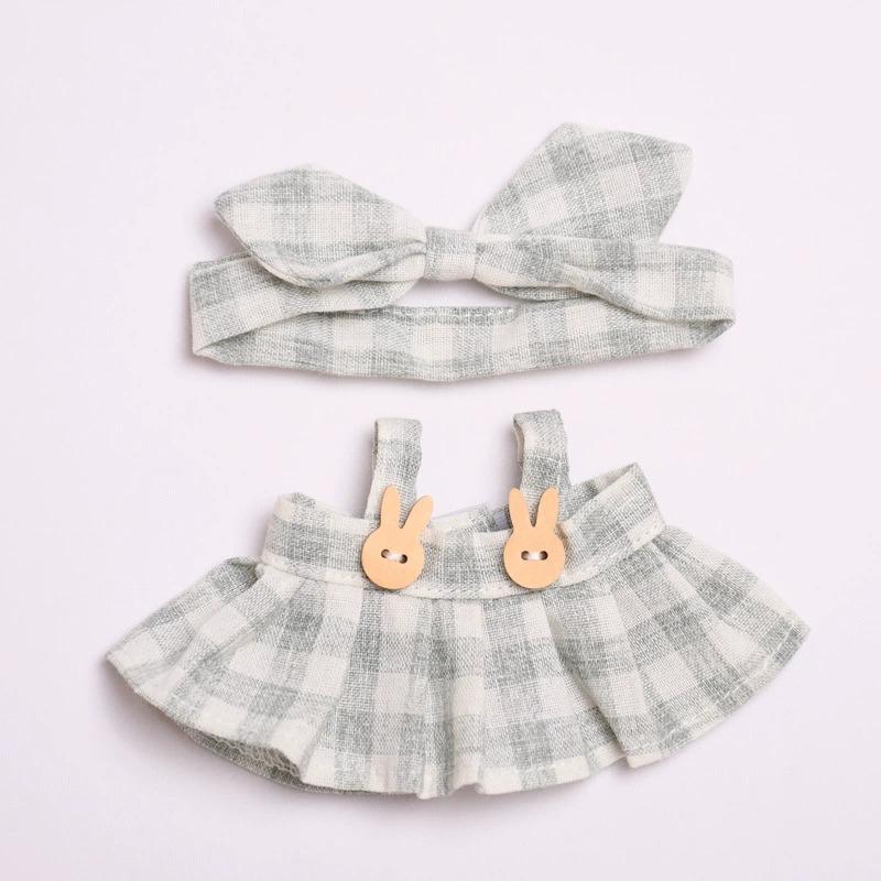 17cm Cute Mini Plush Doll'S Clothes Outfit Accessories For Korea Kpop Exo Labubu Idol Dolls One Szie Clothing DIY Girl Gift