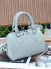Genuine Leather Women's Boston Bowling Bag - High-Grade Feel, Large Capacity Handbag