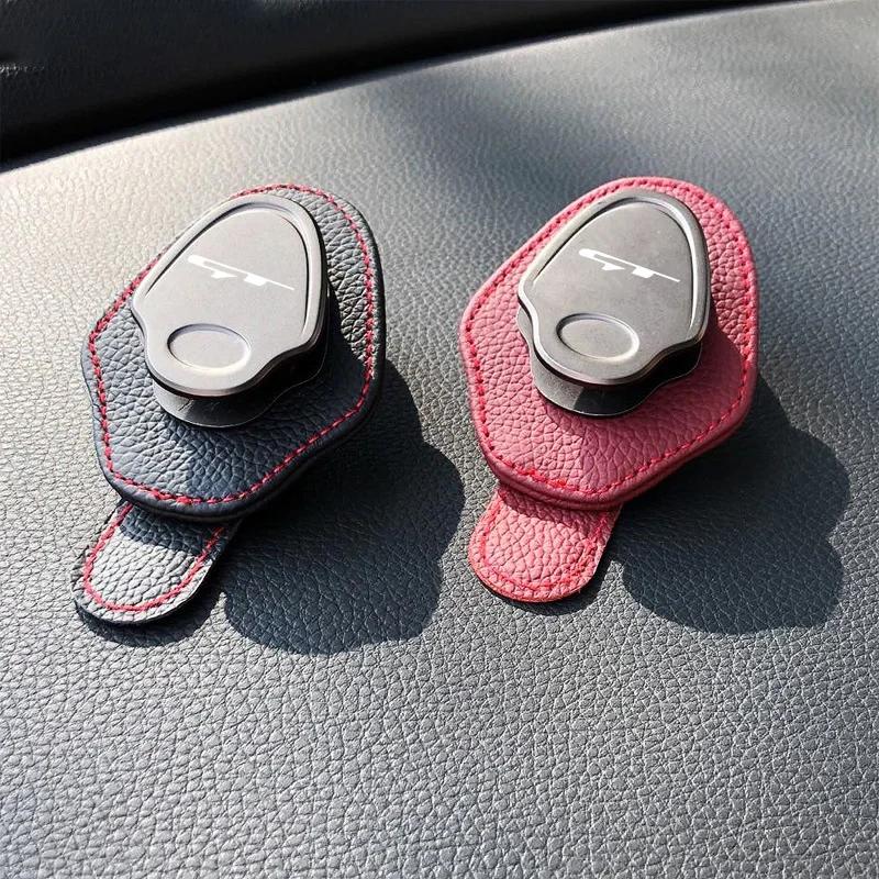 JNGO1 Kia Motors Style Glasses Storage Clip Sun Visor Card Ticket Holder for KIA GT Ceed Sw Ev6 Niro Picanto Proceed Soul Sorento