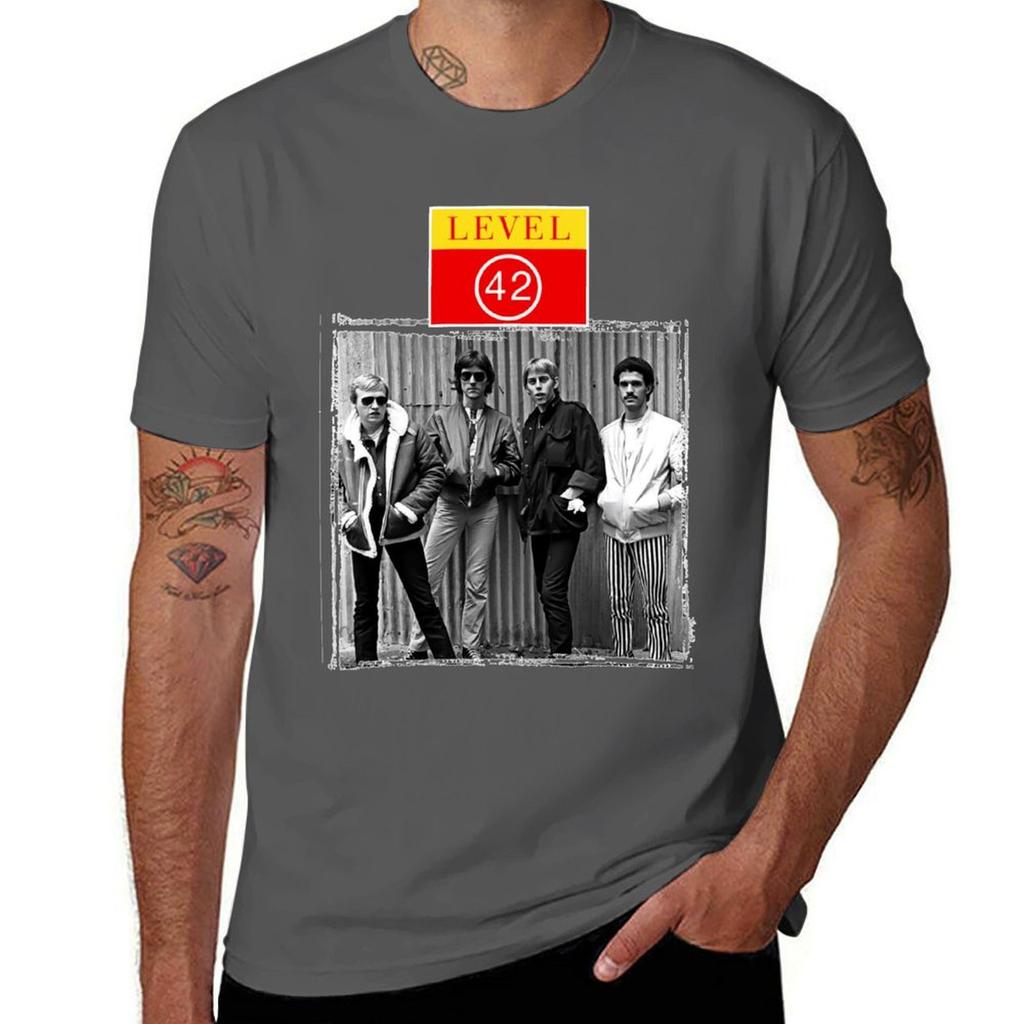 T-shirt Niveau 42 T-shirt Pour Unisexe 100 Pour Cent Coton T-shirts Pour Unisexe Graphique VintageTshirt