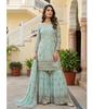 Women Designer Faux Georgette Sharara Salwar Suit Indian Bollywood Party Wear Salwar Kameez