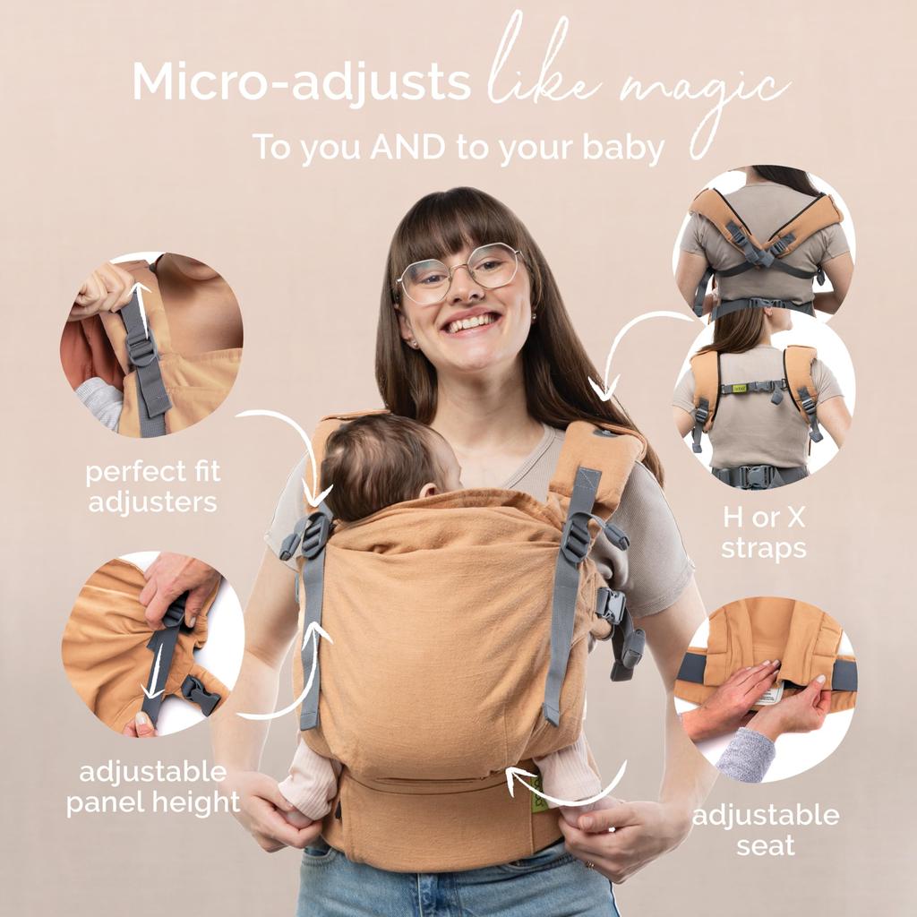 Boba X Ergonomic Baby Carrier Adjustable Infant Carrier for Newborns to Front and Backpack with Adjustable Padded Straps - Toddlers, Style,