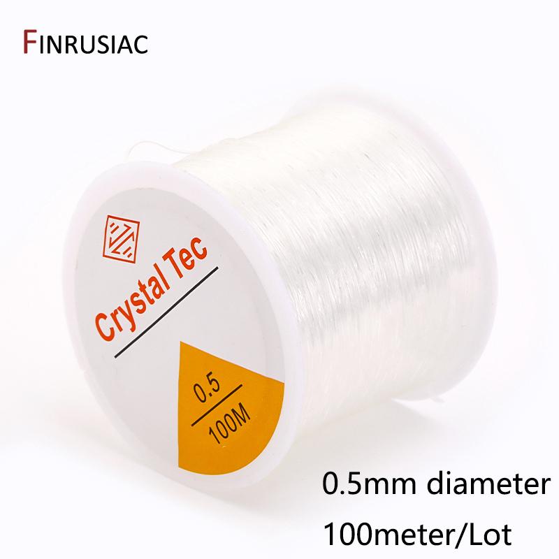 0.4-1.0mm Elastic Cord String Transparent Crystal Elastic Line For Jewelry Making,DIY Bracelet Necklace Beaded Accessories