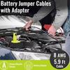 Jumper Cables Adapter Compatible With Ryobi 18V Battery, Battery Jump Starter Jumper Cables Alligator Clips Cables Power