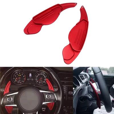 2 Pcs Car Aluminum Red Steering Wheel Gear Shift Paddle For Land Range Rover Discovery Sport/Jaguar XF XE 2010-2017 Auto Part