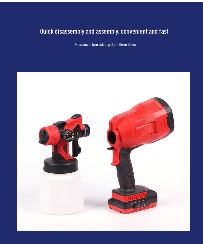 Rechargeable Lithium Battery Portable Paint & Disinfection Spray Gun