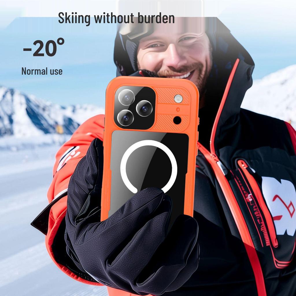 Impact Apple iPhone 17 ProMax Wasserdichte Magnetische Hülle - Rote Paprika