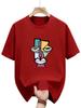 Mens Summer Fashion Pattern TShirt  Casual ShortSleeved Style  Round Neck Summer Top
