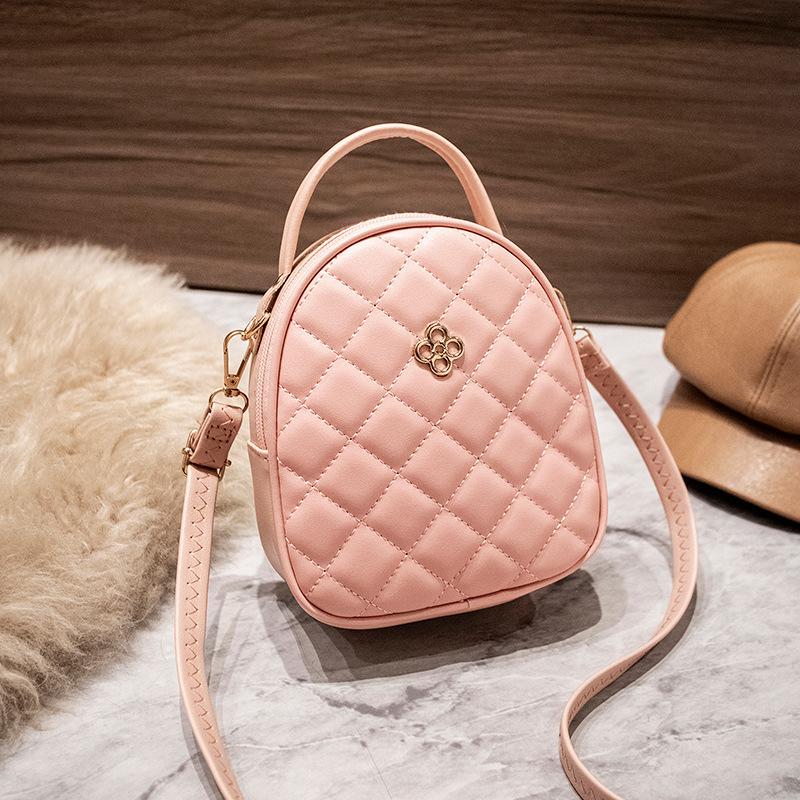 Trendy Women's Bag Mini Portable Oblique Span Bag, Simple and Fashionable Diamond Embroidery