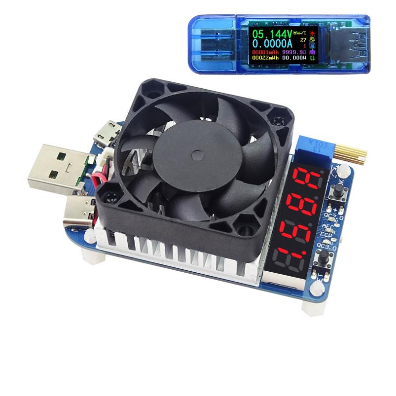 AT35 5 digits USB 3.0 color LCD Voltmeter ammeter voltage current meter multimeter battery charge power bank USB Display Tester