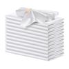 Satin Dinner Napkins  30x30cm Silky Satin Napkin Smooth Square Dinner Napkins Solid Color Table Party Decor(Blue)
