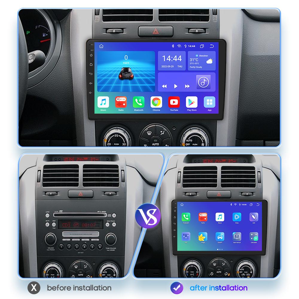 Hizpo Intelli1280*720 Screen Android For Suzuki Grand Vitara 3 2005-2015 Car Radio Multimedia Player Navi 2Din Stereo Carplay Head Unit Audio