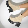 Women Platform Ankle Boots Super High Heels Suede Chunky Shoes Winter 2025 Trend Casual Pumps Shoes Goth Party Cozy Botas Mujer