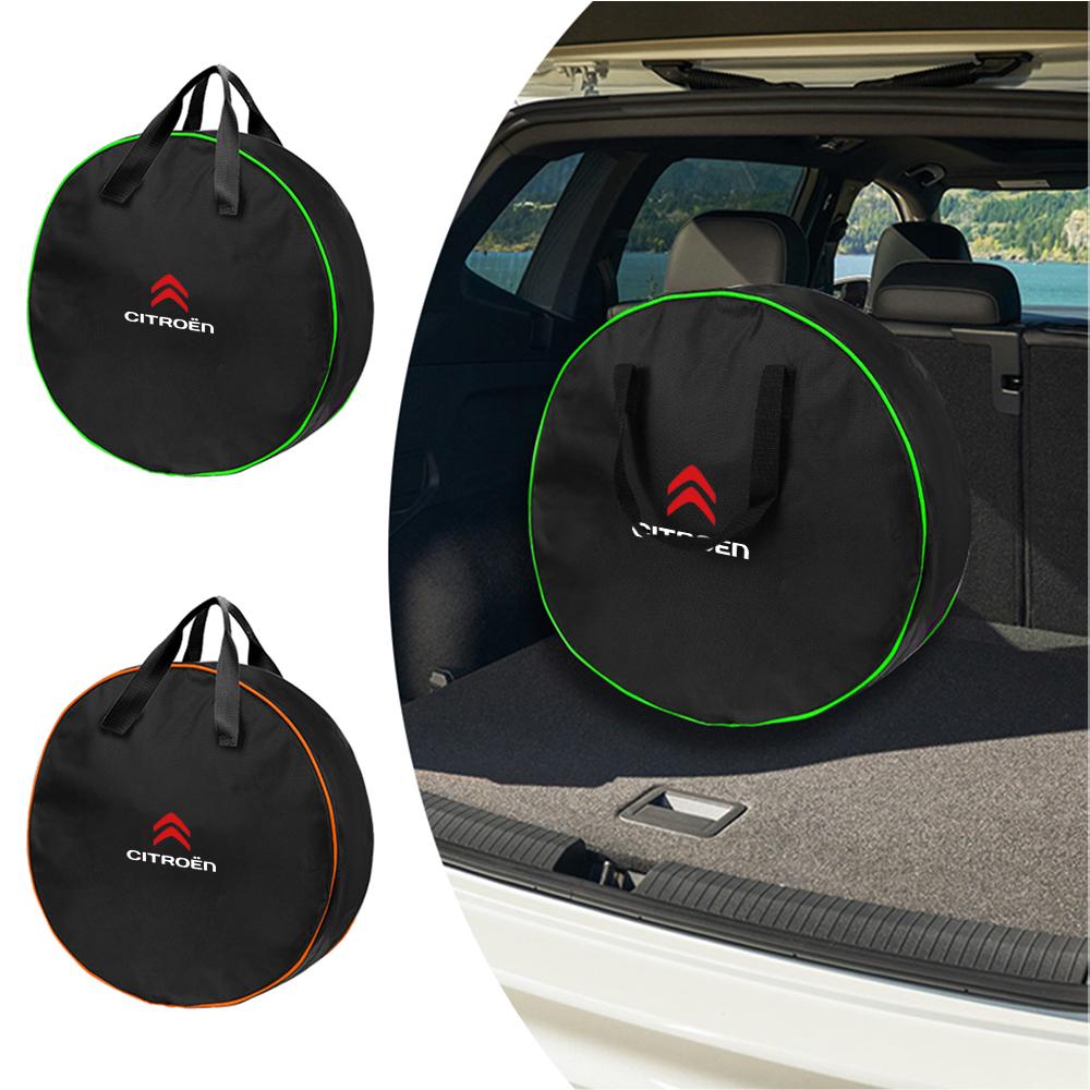 Car Charge Cable Bag Waterproof Oxford Cloth Storage Bags Round Car Tools Organizer For Citroen C3 C4 Picasso C4L C5 DS Berlingo