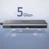 Ugreen 4-Port USB 3.2 Gen 1 Hub with Micro USB Power, Gray - Model CM219 50985