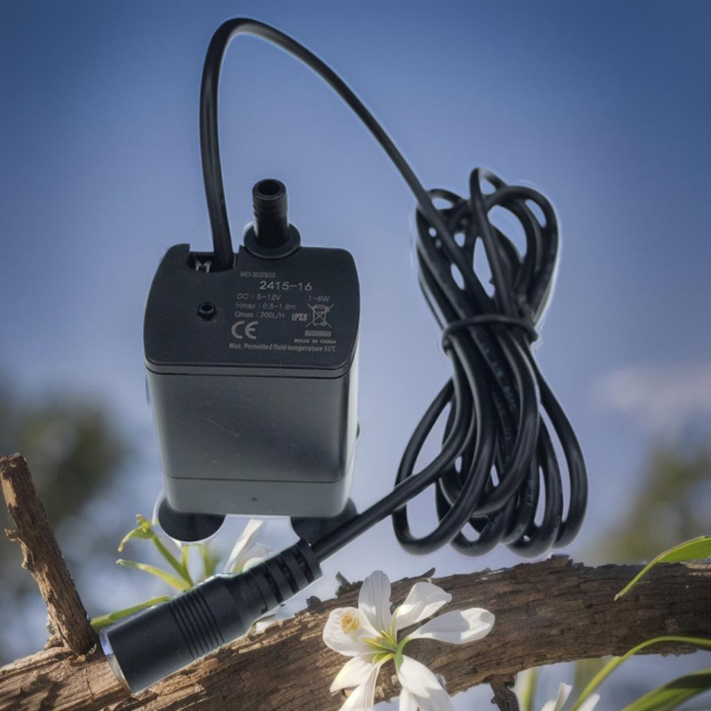 Quiet Water Circulation Fountain Pump With Flows Control Low Noise Small Submersibles Water Pump Easy to Install