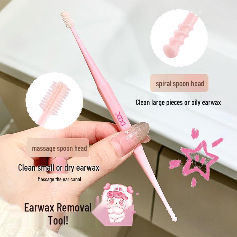 Xixi Luminous 2-Piece Ear Pick Set with Light - Spiral Ear Cleaning Tool