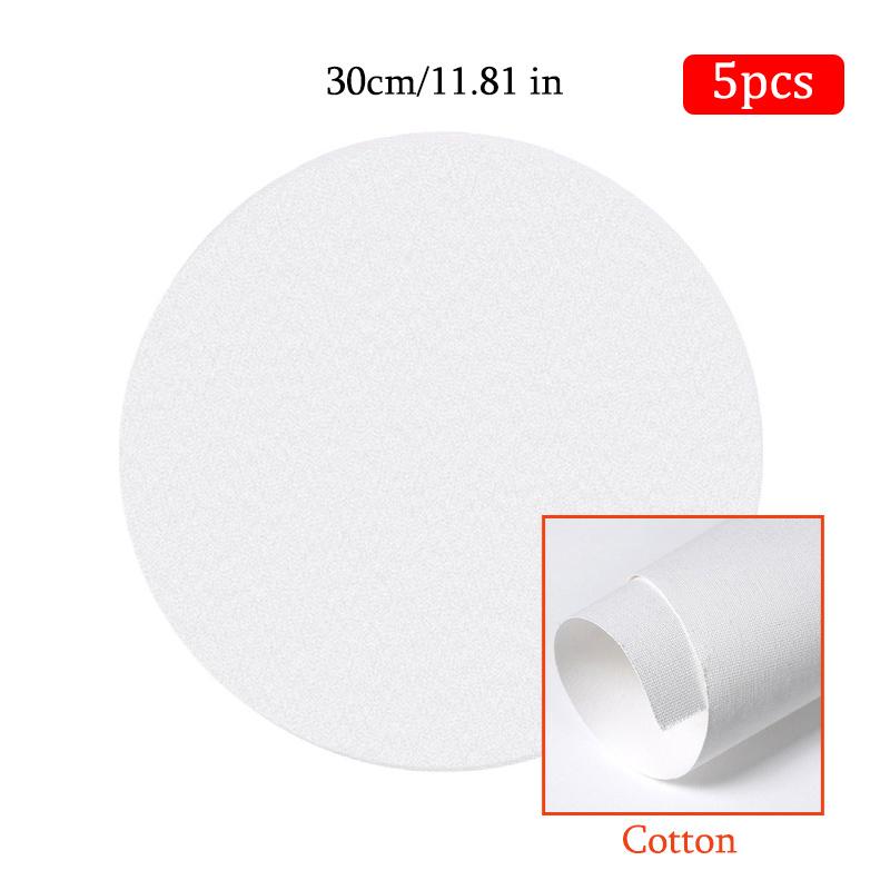 5pcs White Blank Square Artist Canvas Wooden Board Frame Cotton Artist Canvas Boards for Oil Painting Acrylic Watercolor