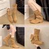 Boots women's western new boots beautiful short boots women's British style autumn and winter thick heel Korean version stack 2025 retro rad