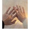 Adjustable Butterfly Couple Ring Set Sterling Unisex Vintage Geometric Design Romantic Gift Him Her
