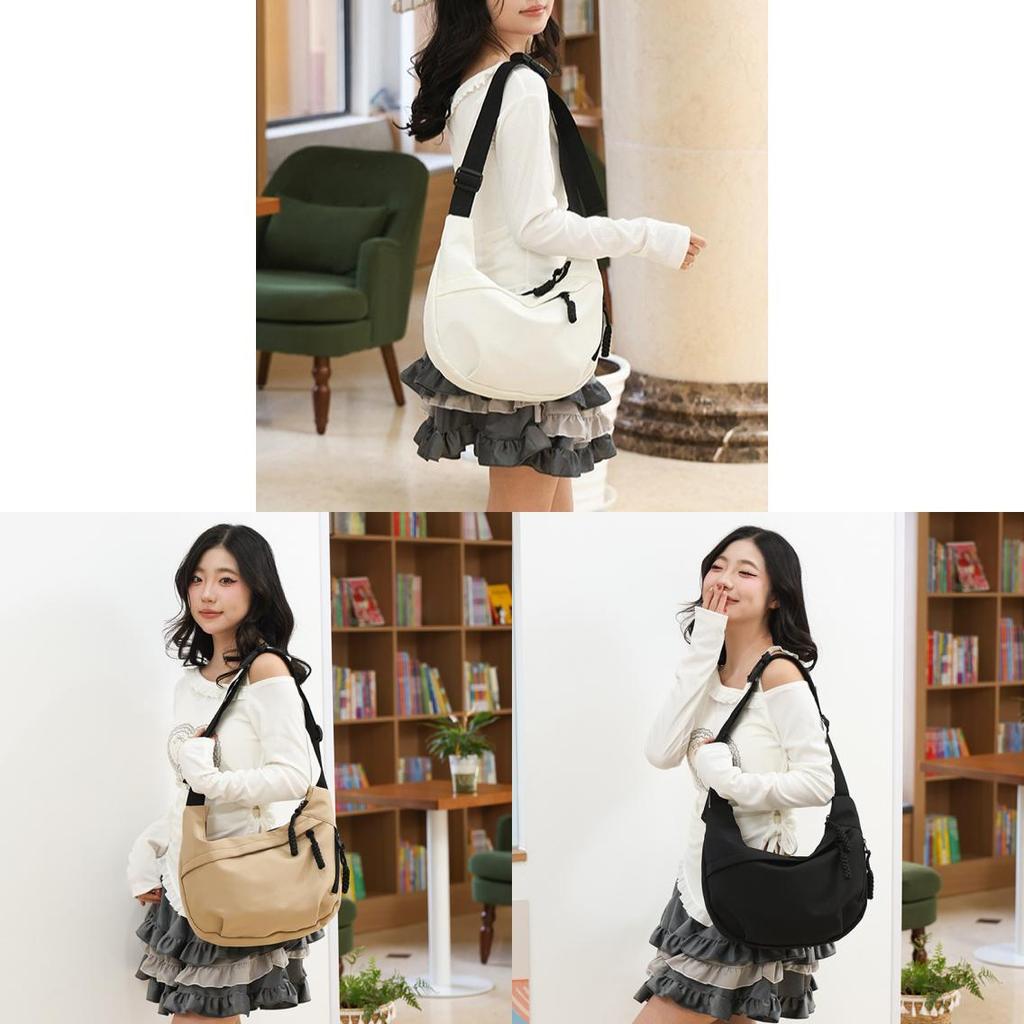 Crossbody Bag For Women With Nylon Material And Zipper Closure For Daily Use