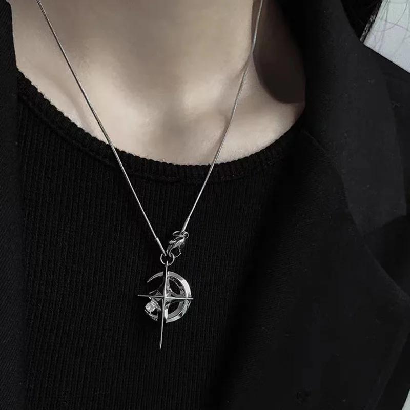 Fast and Furious 7 Moive Cross Pendant Necklace for Men Women Stainless Steel Crystal Jesus Cross Tourette Choker Jewelry Gift