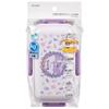 Skater Bento Box Kuromi Flower Wreath Sanrio 530ml Antibacterial Fluffy Dome Lid for Women Made in Japan PFLB6AG-A