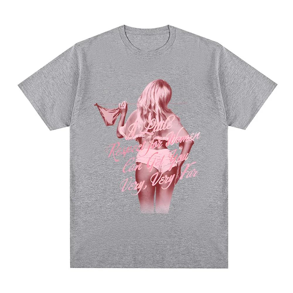 Sabrina Carpenter A Little Respect for Women TSHIRT 2025NEW Album Summer 100Cotton High Quality Tshirt Singers Same Style